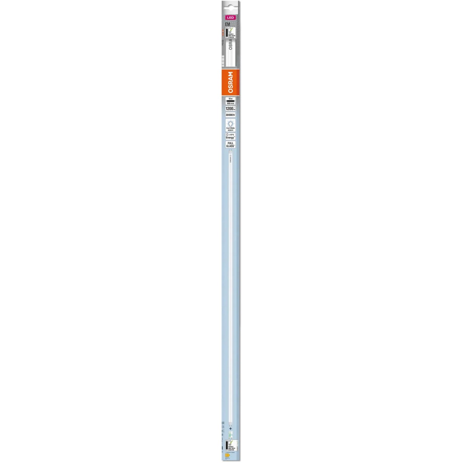 Osram LED Röhre G13 10 W 1200 lm 90,8 x 2,7 cm Kaltweiß kaufen bei OBI