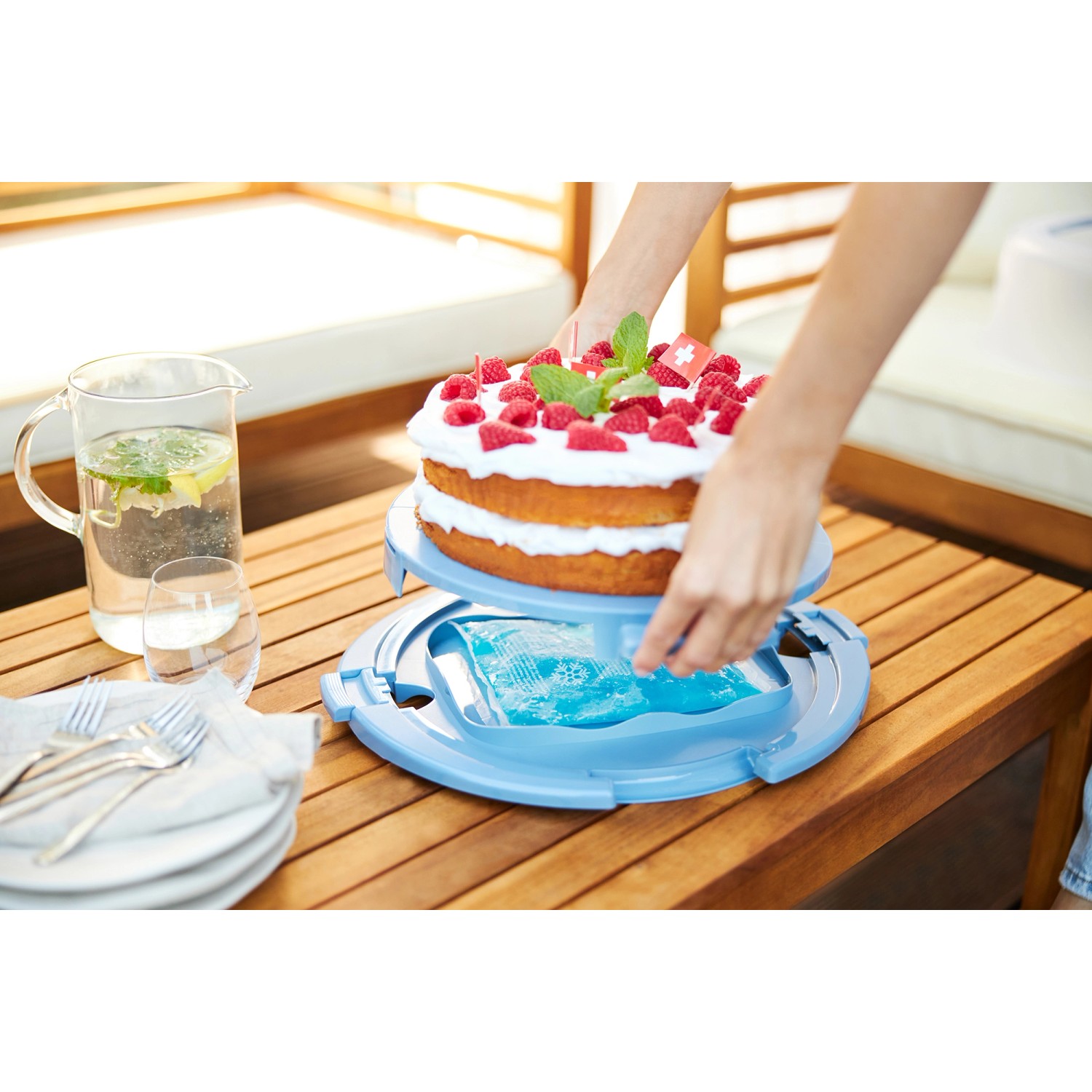 Contenitore Per Torte In Metallo Smaltato Schwerter-Email (Gebraucht) In Melano Für CHF 30 - Mit