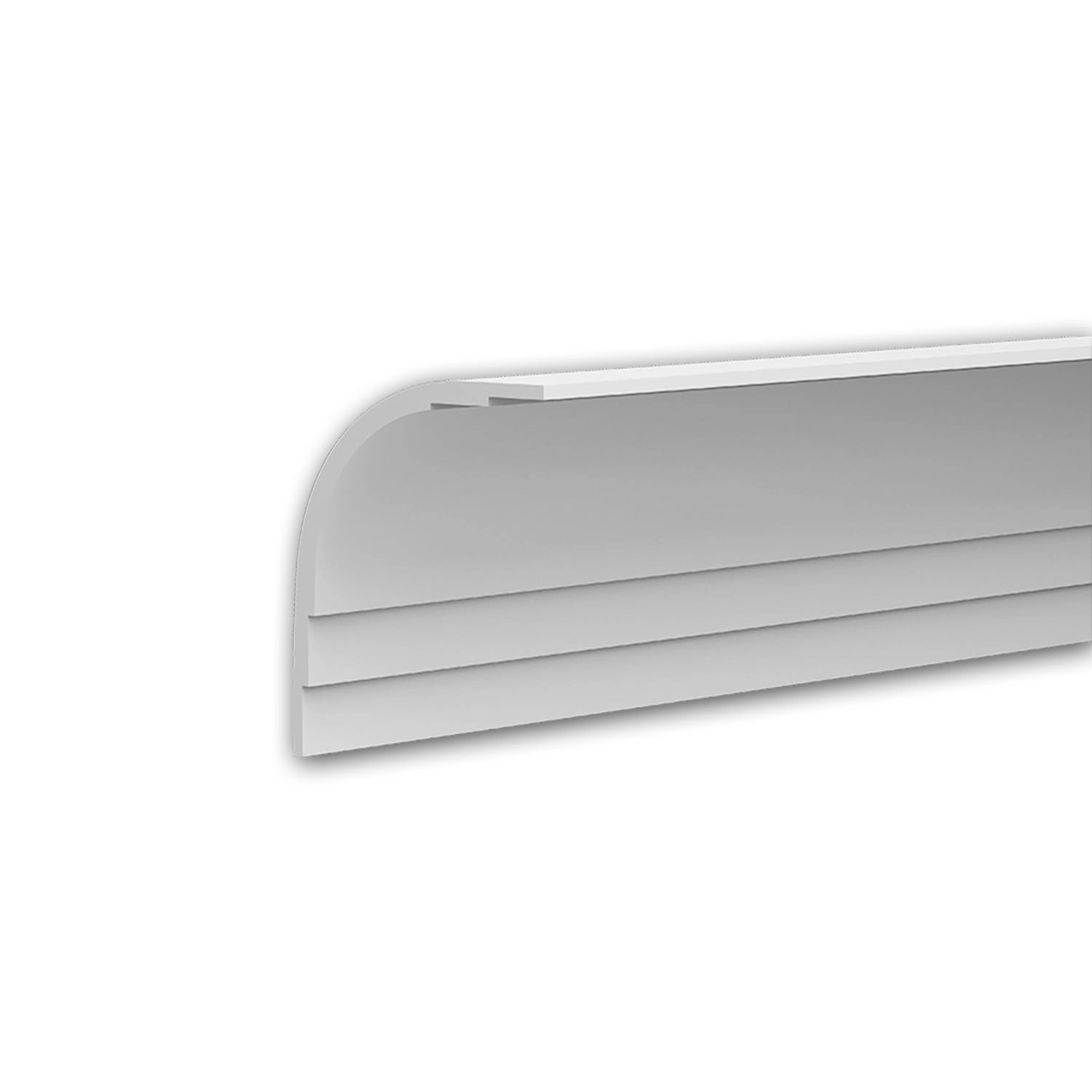 PROFHOME 650243 Eckleiste Deckenleiste Zierleiste Stuckleiste 2 m 200 cm x 14,7 cm x 16,7 cm Weiß