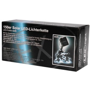 Lex 150er Solar LED Lichterkette Innen Außen Gartenbeleuchtung Party Outdoor Weiß