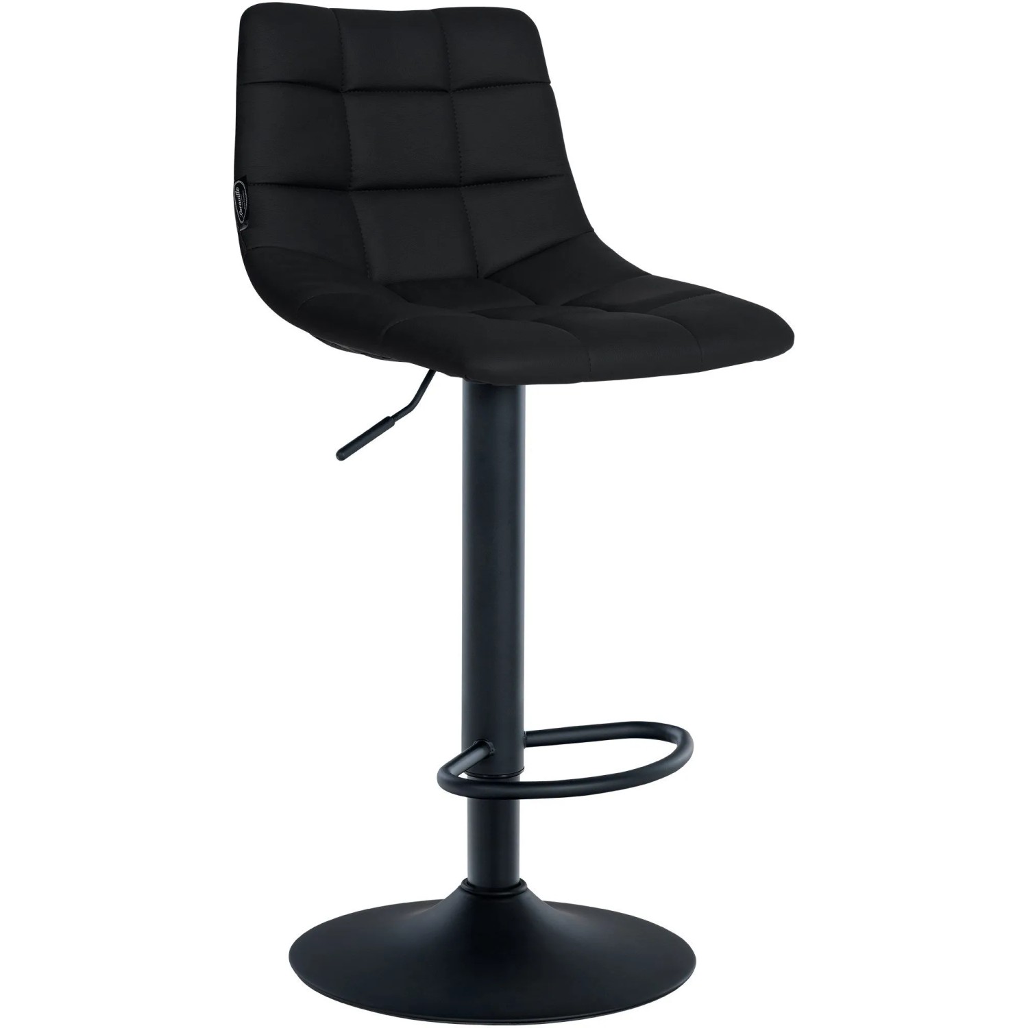 CLP Barhocker Jerry Kunstleder Schwarz/Schwarz