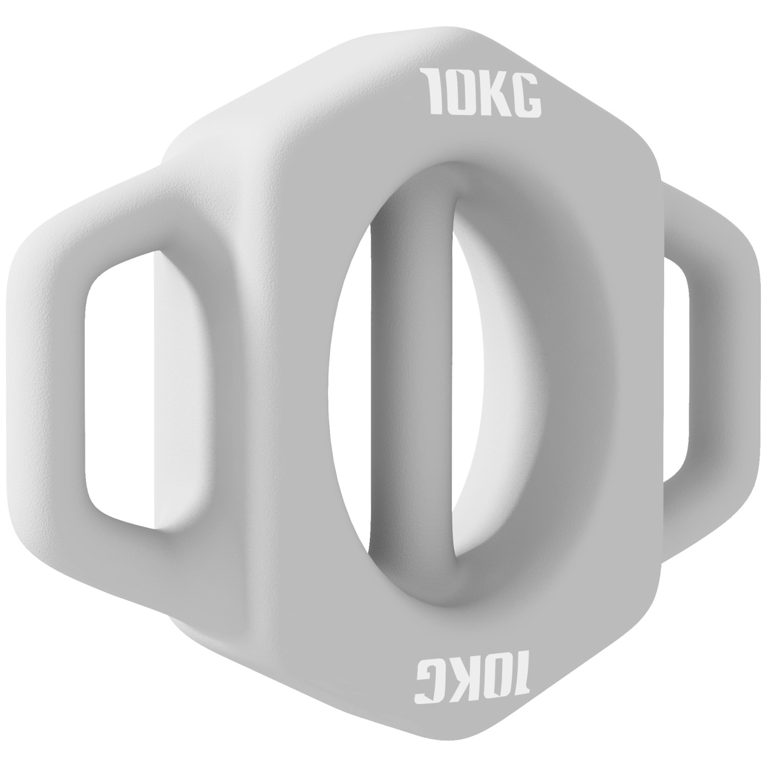 Thumbnail - SPORTNOW 3-in-1 Hantel 10 kg mit Griff Dumbbell Bodenschonender Metall Grau