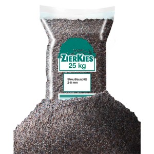 Sack Bau-/ Streusplitt 2-5 mm, 25 kg, geeignet für Garten- und Wegebau.