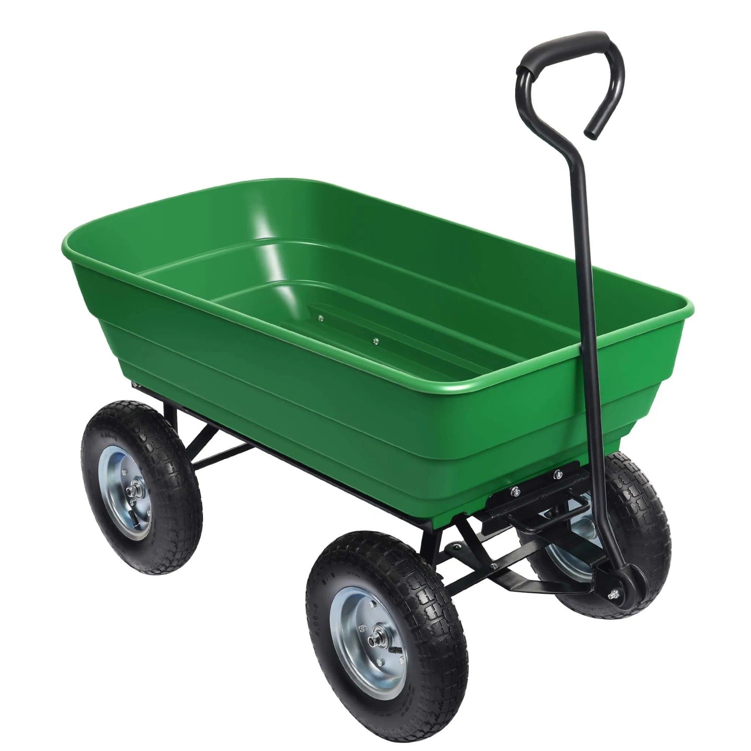 Wiltec Gartenwagen Kippfunktion 350kg Handwagen 125l Bollerwagen Transportwagen