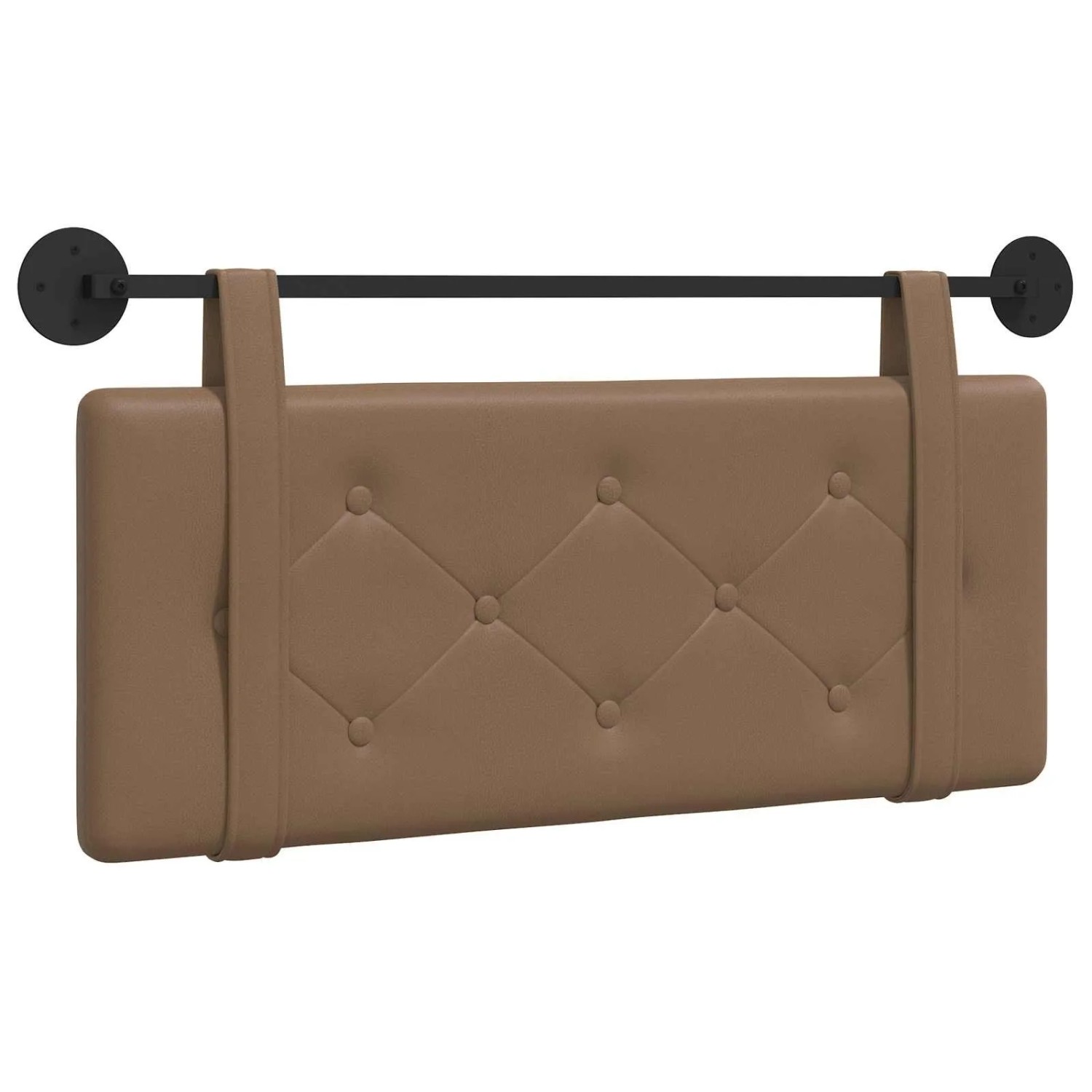 vidaXL Hängevorderseite Wandmontiert Cappuccino 100 cm Kunstleder 42031629