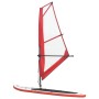 vidaXL Aufblasbares SUP-Board mit Segel Set Rot und Weiß 92209_3