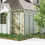 Costway Rankgitter Metall 4er Set Gartenzaun 180 x 50 cm Grün_5