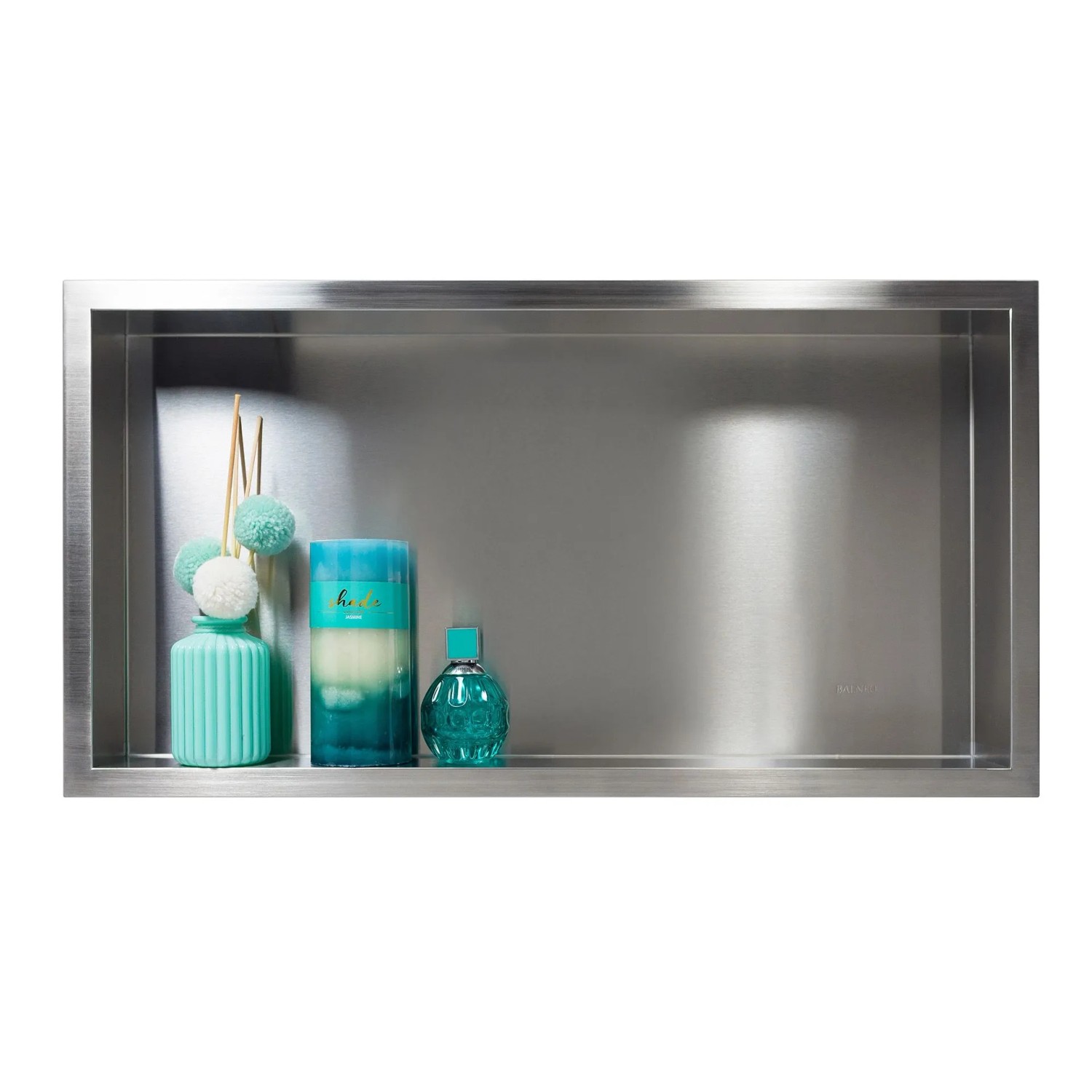 KOLMAN Wandnische 30 x 60 x 10 cm Silber