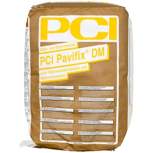 Sack PCI Pavifix DM Grau, Drain- und Verlegemörtel, 25 kg für Natursteinplatten und Betonwerksteine.