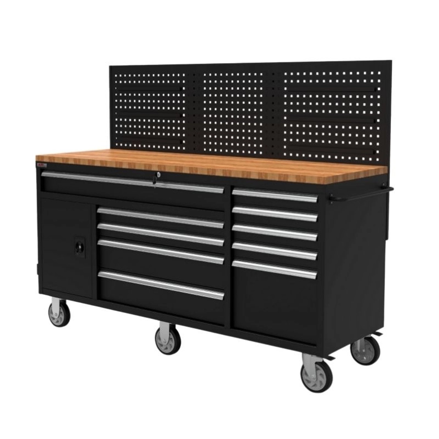 Galaflor Mobile Werkbank mit Lochwand und Arbeitsplatte 158 cm_2