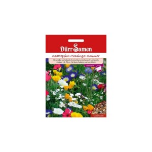 Dürr Samen Saatteppich Mössinger Sommer: Bunte Sommerblumenmischung auf Saatplatte, 40x15 cm.