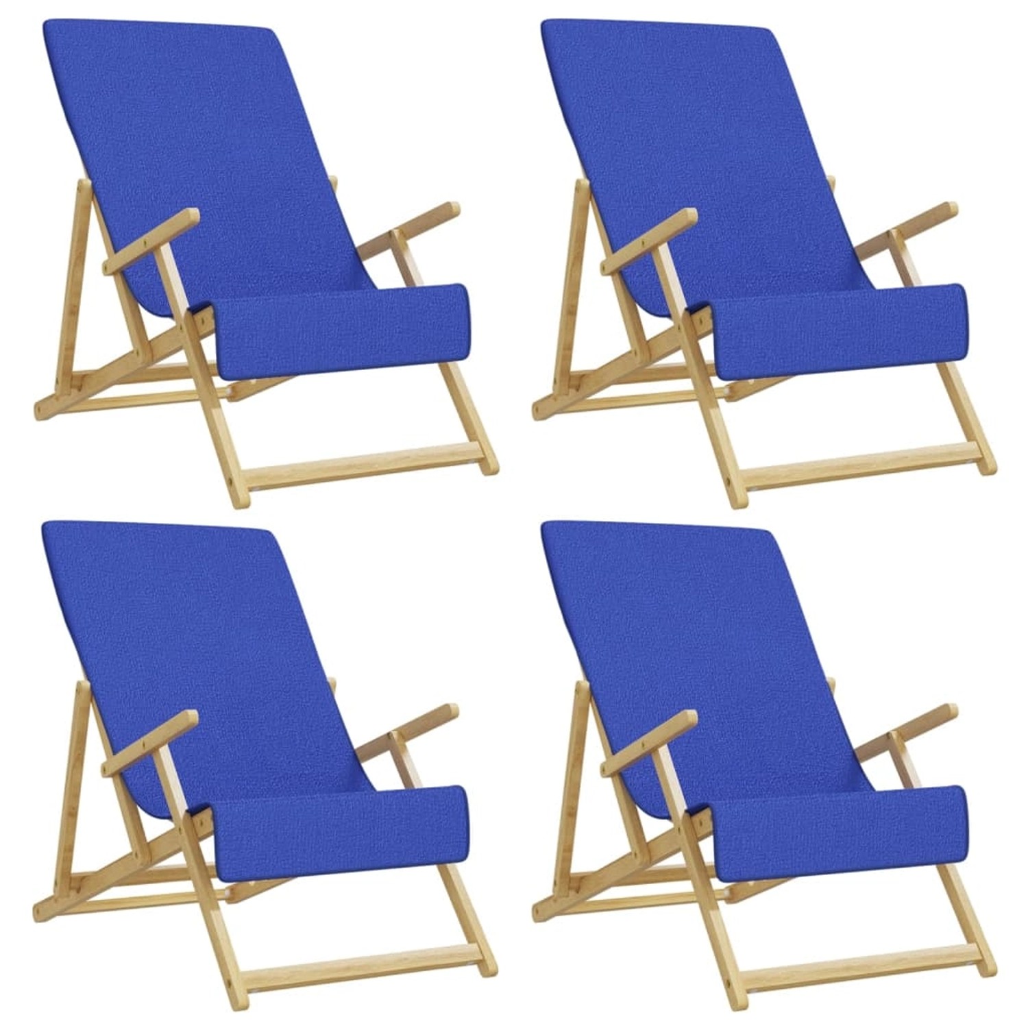 vidaXL Strandtücher 4 Stk Königsblau 60x135 cm Stoff 400 g/m² 3157058