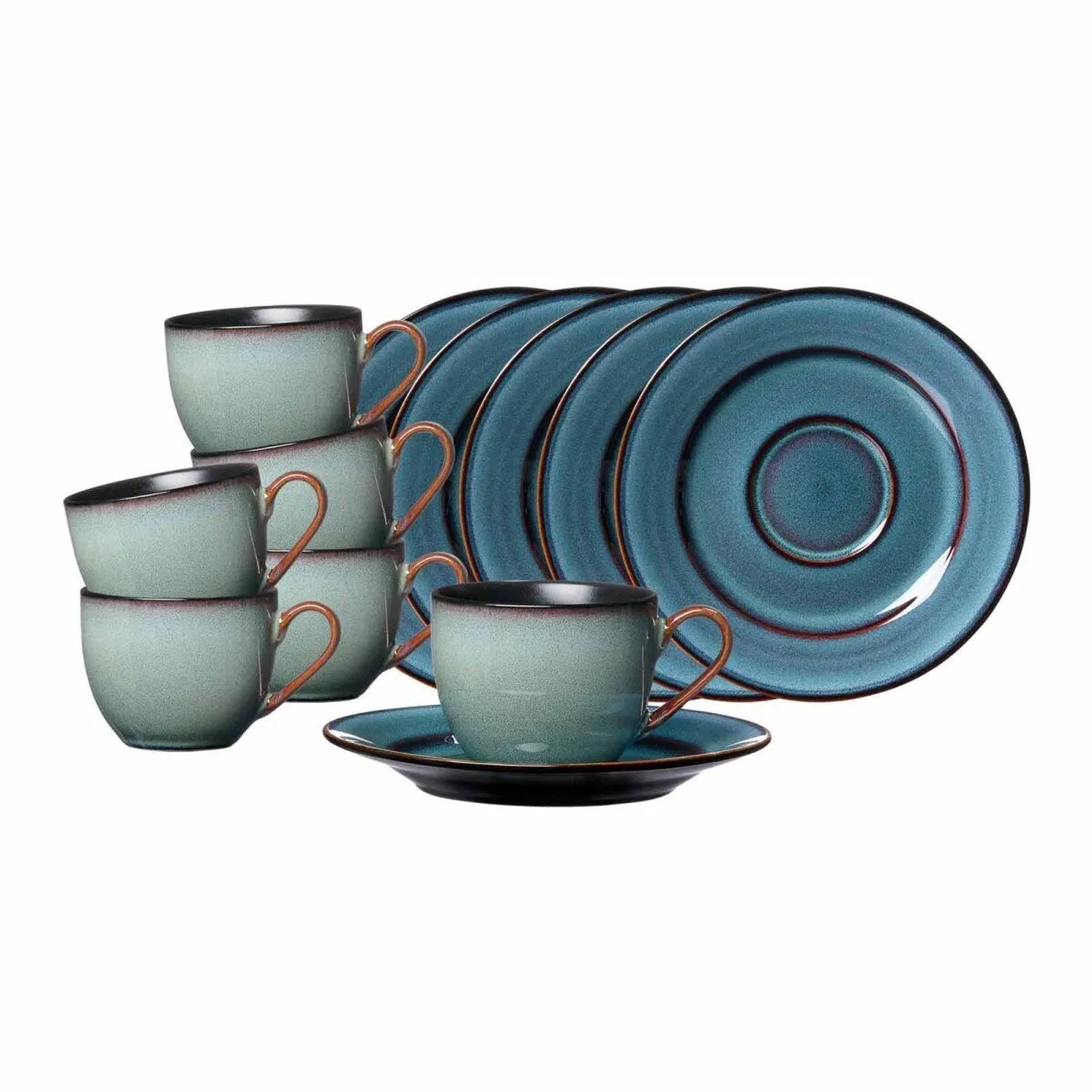 Ritzenhoff & Breker Bali Espressotasse mit Untertasse 90 ml 6er Set