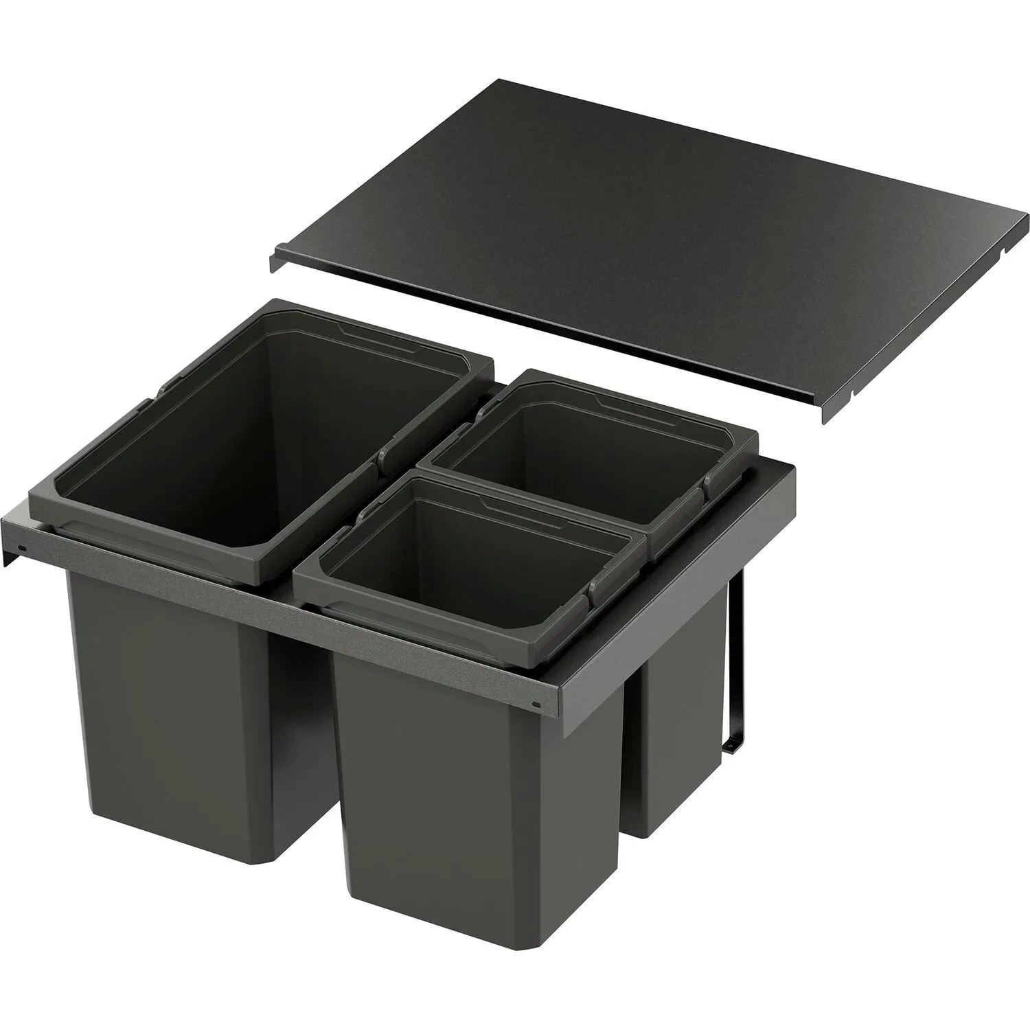 Vauth-Sagel Abfalltrennsystem Envi Flex Korpusbreite 500 mm 1x16, 2x10, Lava