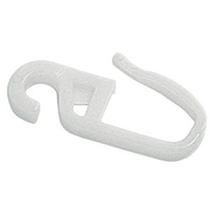 Gardinia Faltenlegehaken aus POM-Qualität, 16 mm, rohweiß, 10er-Pack für Stilgarnituren.