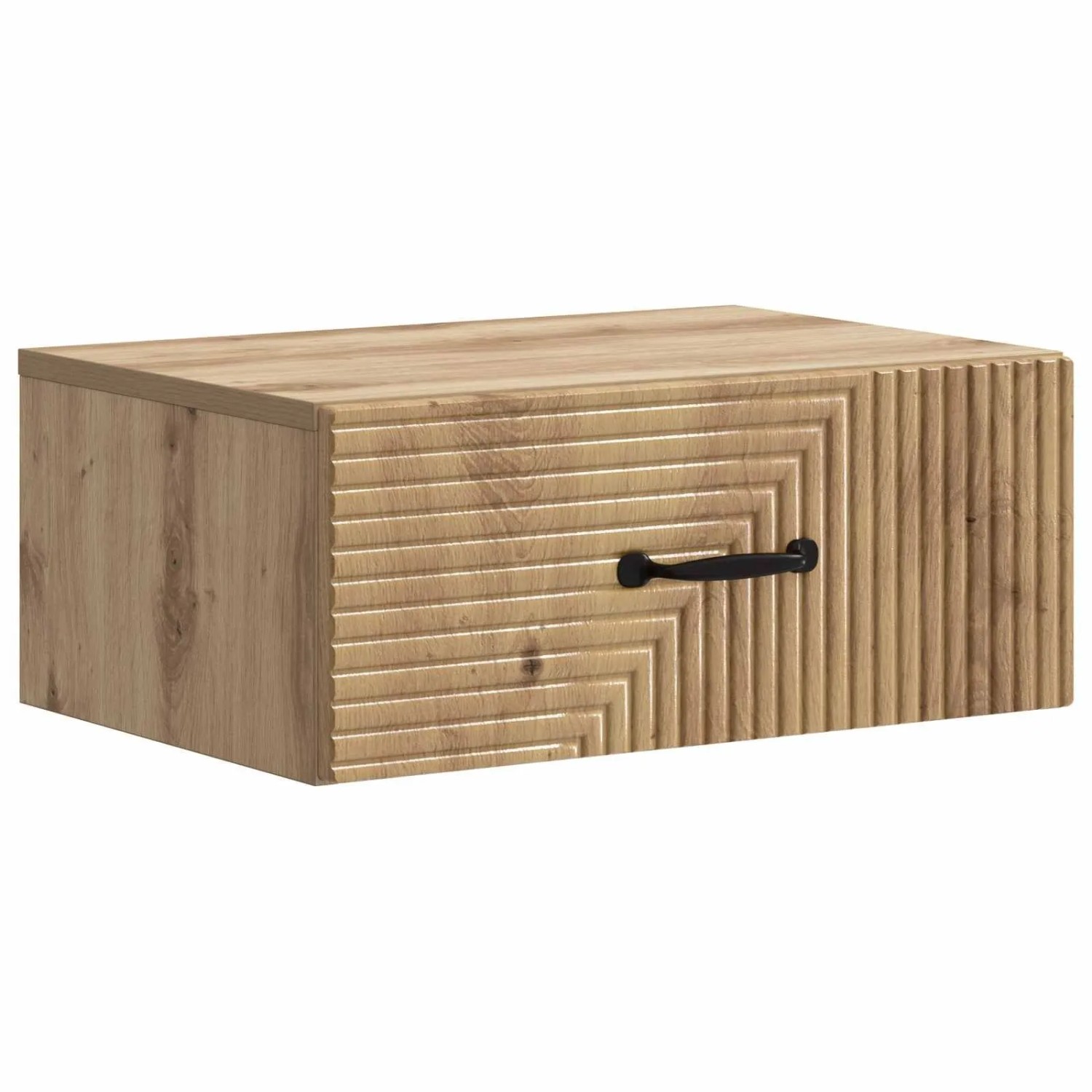 vidaXL Wandmontierter Nachttisch Artisan-Eiche 49 x 34,5 x 20 cm 898633