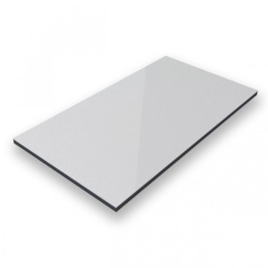 Aluverbundplatte Silber-Metallic 150x300cm, 3mm stark, für Wandverkleidung & Werbeschilder.