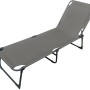 Lex 3-Bein Gartenliege Sonnenliege Strandliege Gartenmöbel Liegestuhl Klappbar 188cm Grau