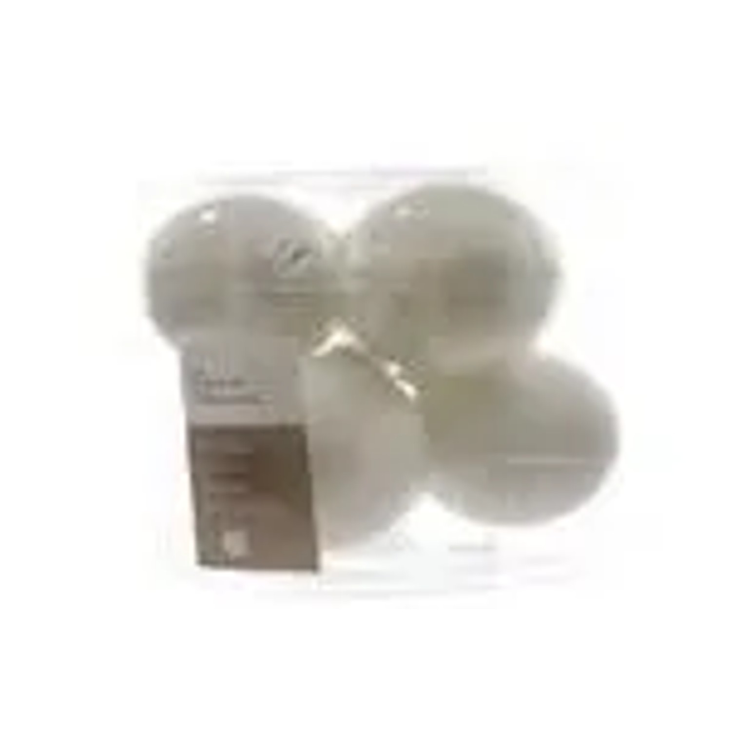 Thumbnail - Kaemingk Weihnachtsbaumkugeln Glas  8 cm 6 Stueck Winterweiss Emaille Matt