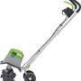 LUX Akku-Bodenhacke A-BH-2x20/28 mit DC-Bürstenmotor, klappbarer Holm und Transporträdern.