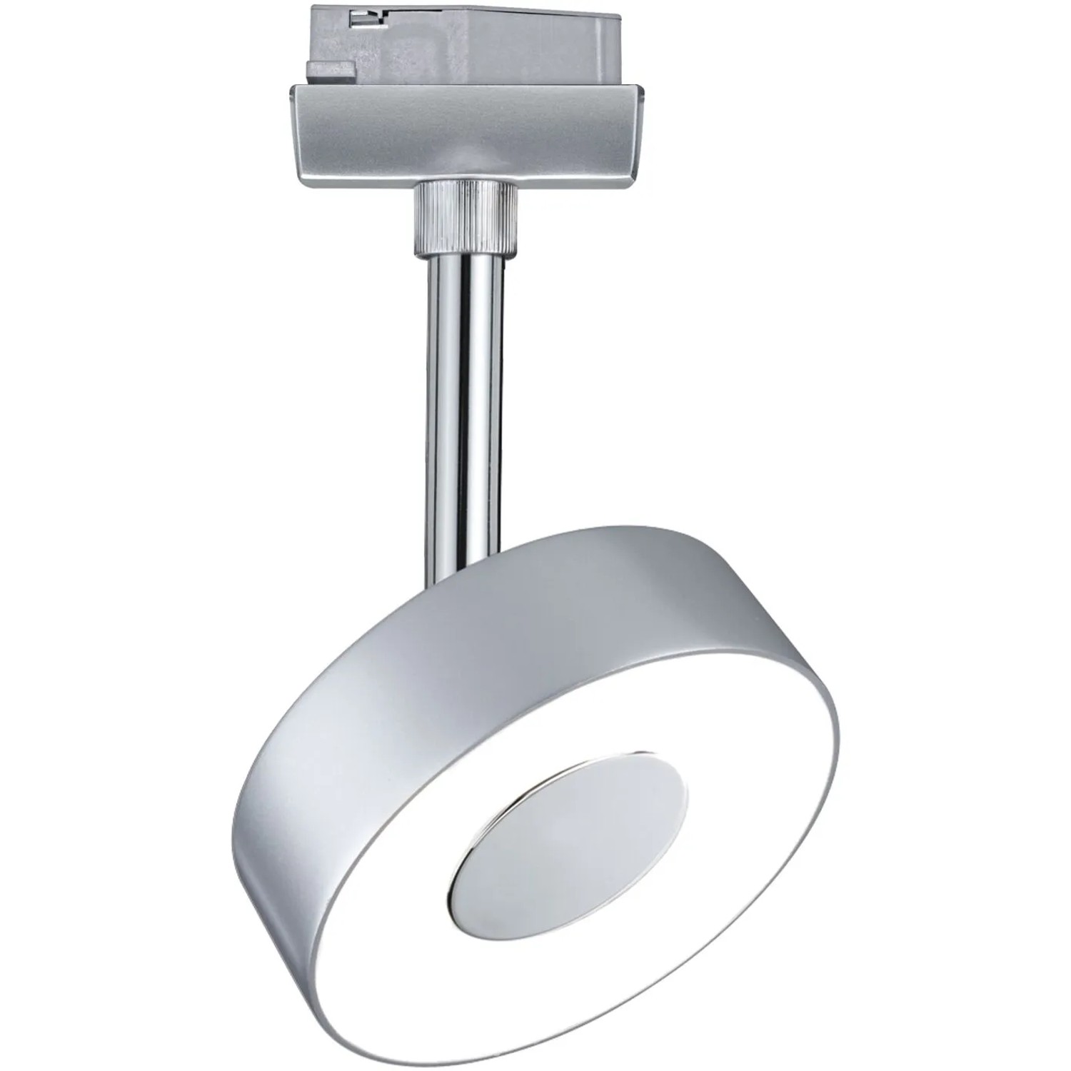 Paulmann Urail LED Spot Circle, 5W, Chrom matt, für Schienensysteme. Runde Form, neutralweißes Licht.