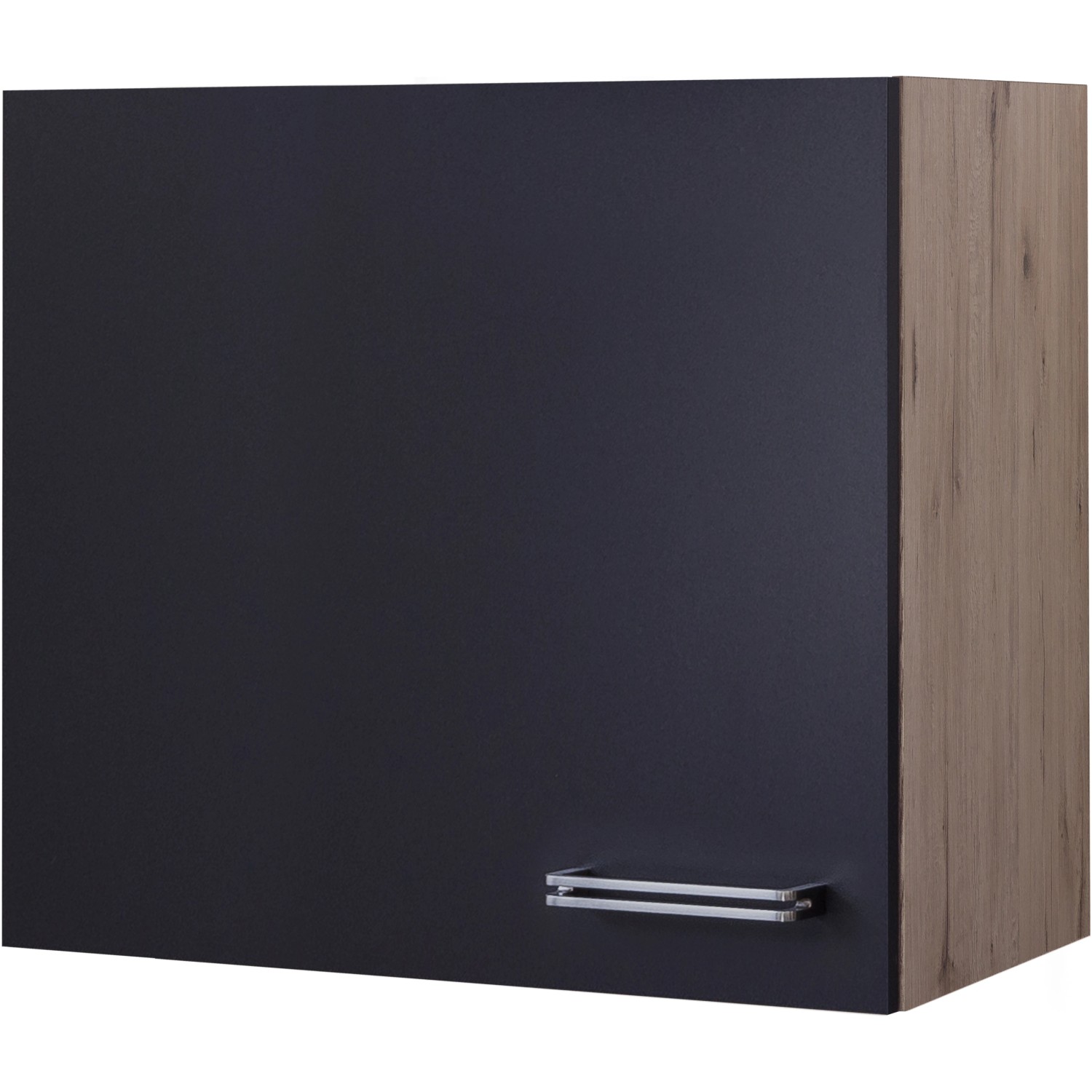 Flex-Well Exclusiv Hängeschrank Lara 60 cm Anthrazit-San Remo Eiche