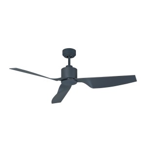 Graphitfarbener Lucci Air Deckenventilator mit drei Flügeln und Fernbedienung.