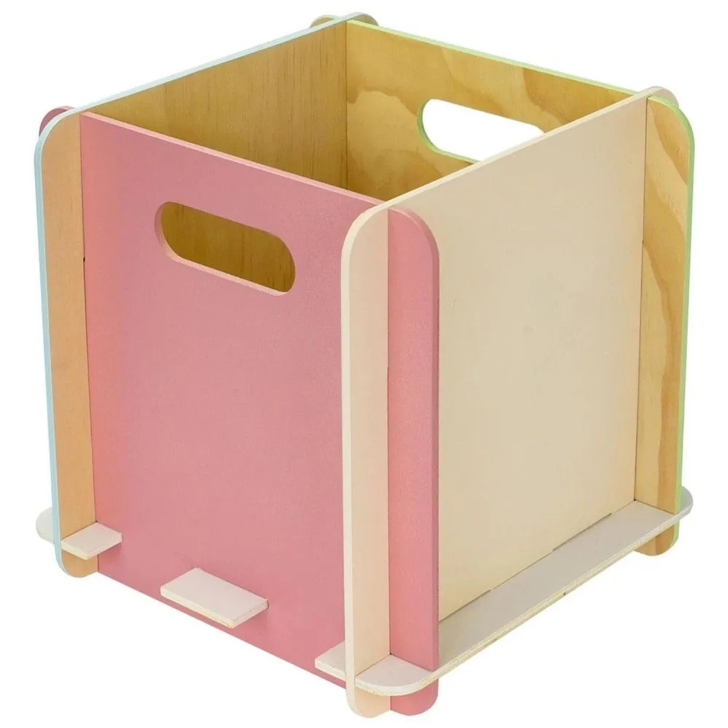 HMF 3740-25CM-80 Aufbewahrungsbox  Holz Zusammenstecken 25cm Mehrfarbig