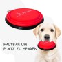 Petsation Faltbarer Reisenapf, rot/schwarz, mit Hund.