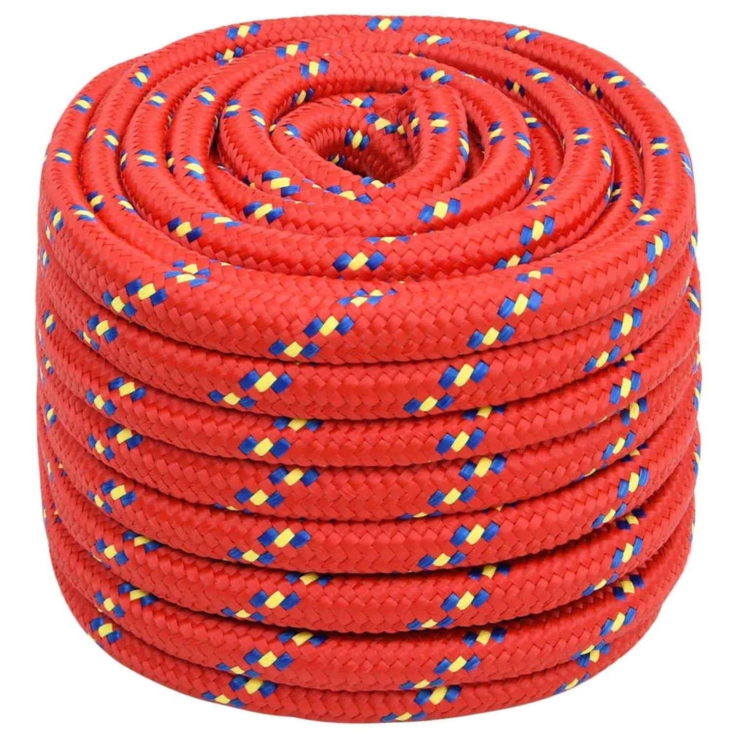 vidaXL Bootsseil Rot 20 mm 50 m Polypropylen 152421