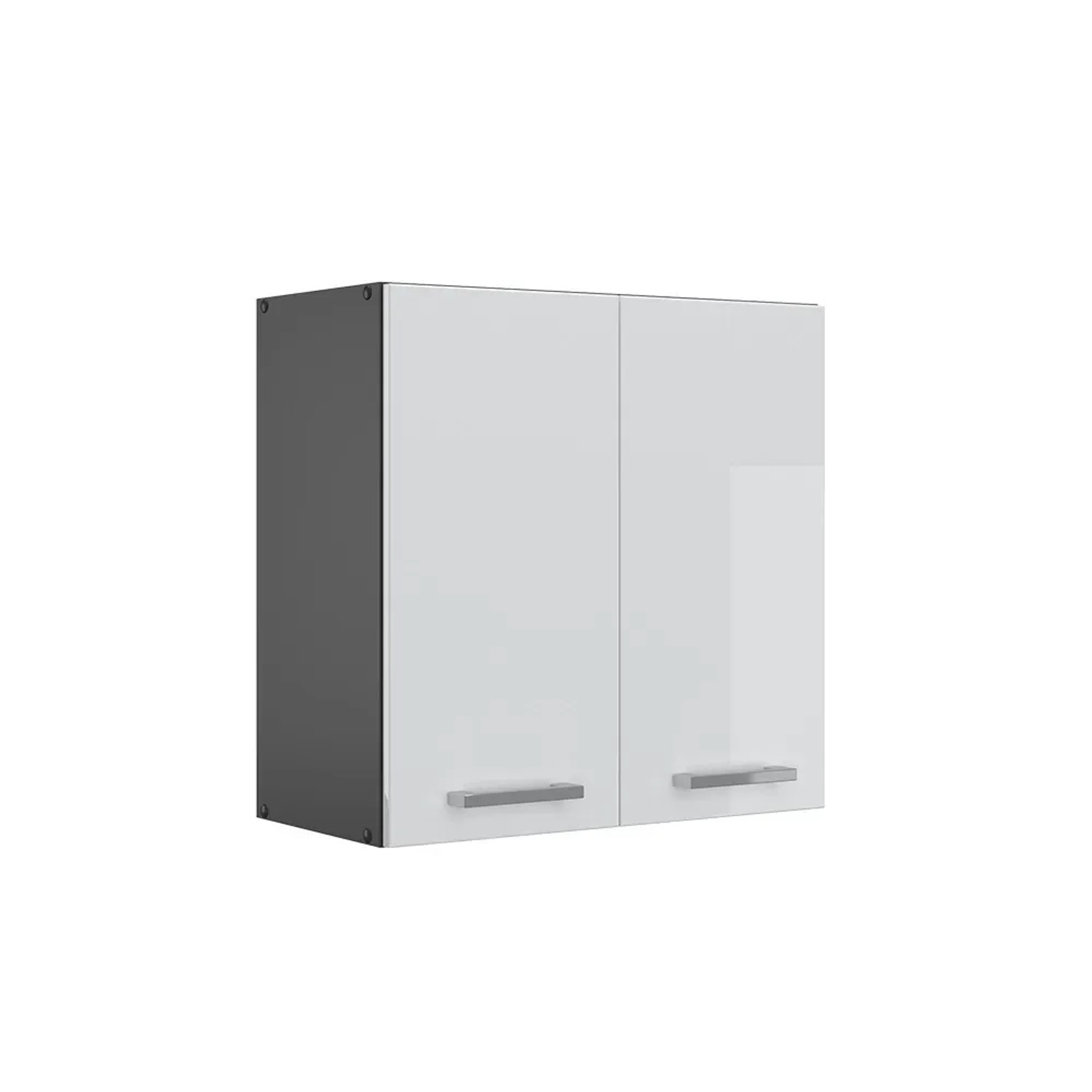 Vicco Hängeschrank R-Line Hängender Küchenschrank Weiß Hochglanz/Anthrazit 60 cm