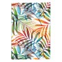 Bunter Pergamon Designer Teppich Faro Tropical mit tropischen Blättern, 80x150cm.