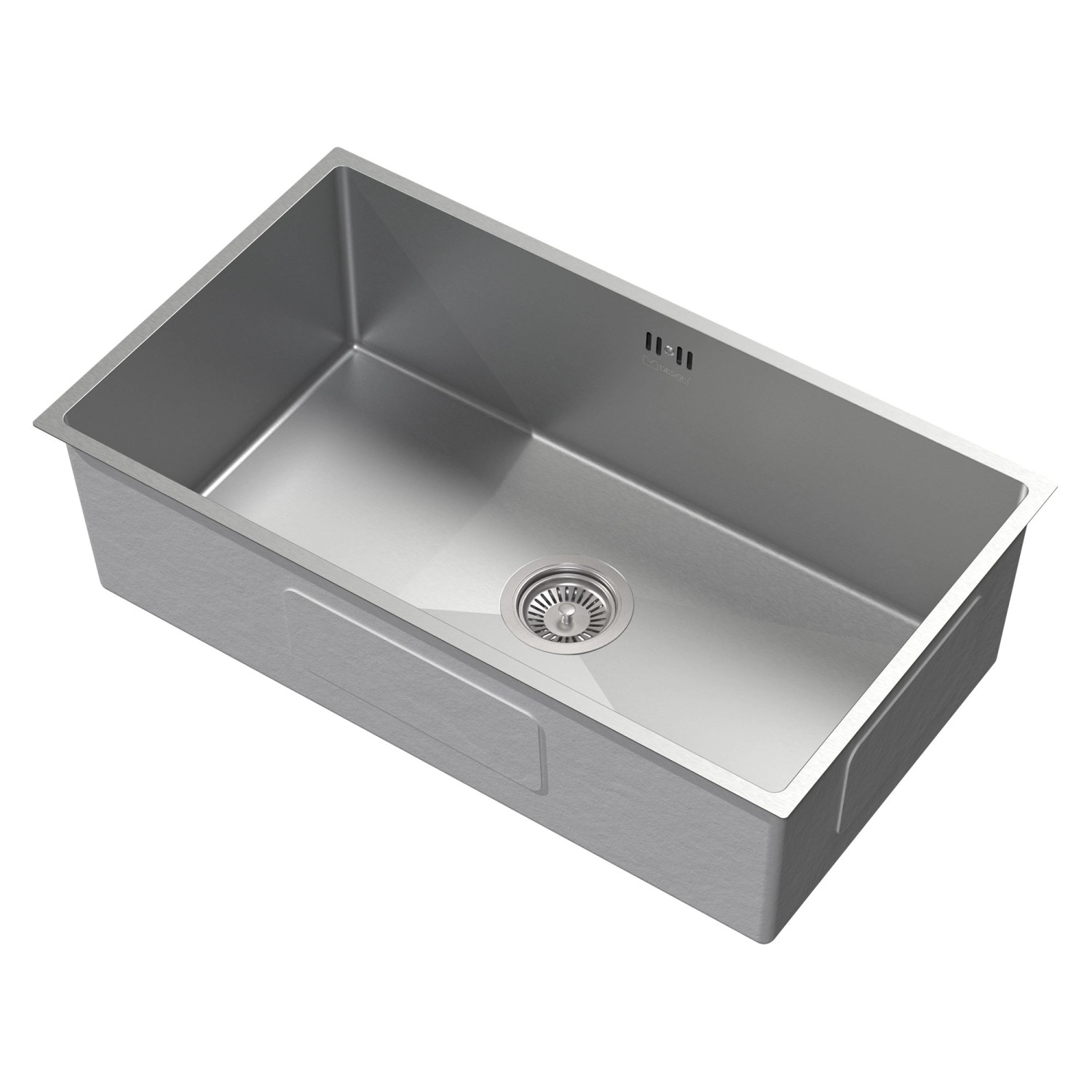 ML-Design XXL Spülbecken Edelstahl 70x40 cm Rechteckig 1 Becken mit Siphon