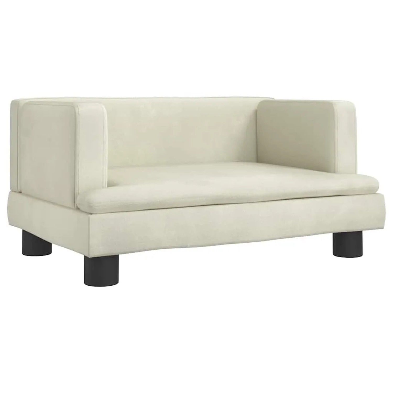 vidaXL Hundebett Creme 60x40x30 cm Samt 171912
