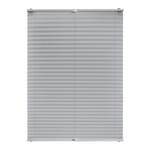 GARDINIA Plissee Vacufix in Grau, 80x210 cm, mit Saugnäpfen zur bohrfreien Montage. Lichtdurchlässiger Sichtschutz.
