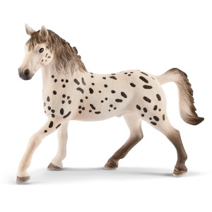 Schleich Horse Club Knabstrupper Hengst, detailgetreue Spielfigur mit Tupfenmuster.