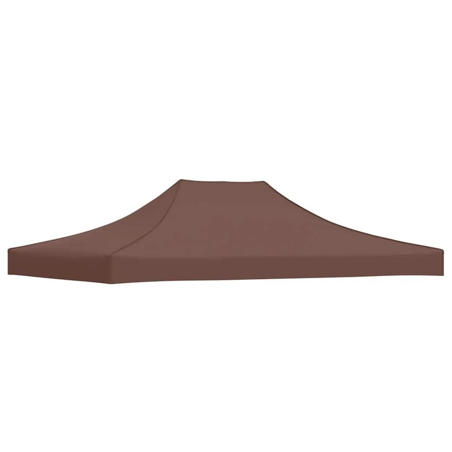 vidaXL Partyzelt-Dach 4x3 m Braun 270 g/m² 315358