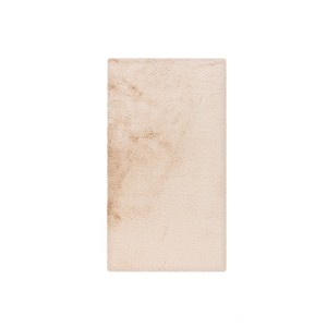 Beiger Lalee Badteppich Heaven, 40x60 cm, mit weichem Flor. Ideal für Fußbodenheizung.