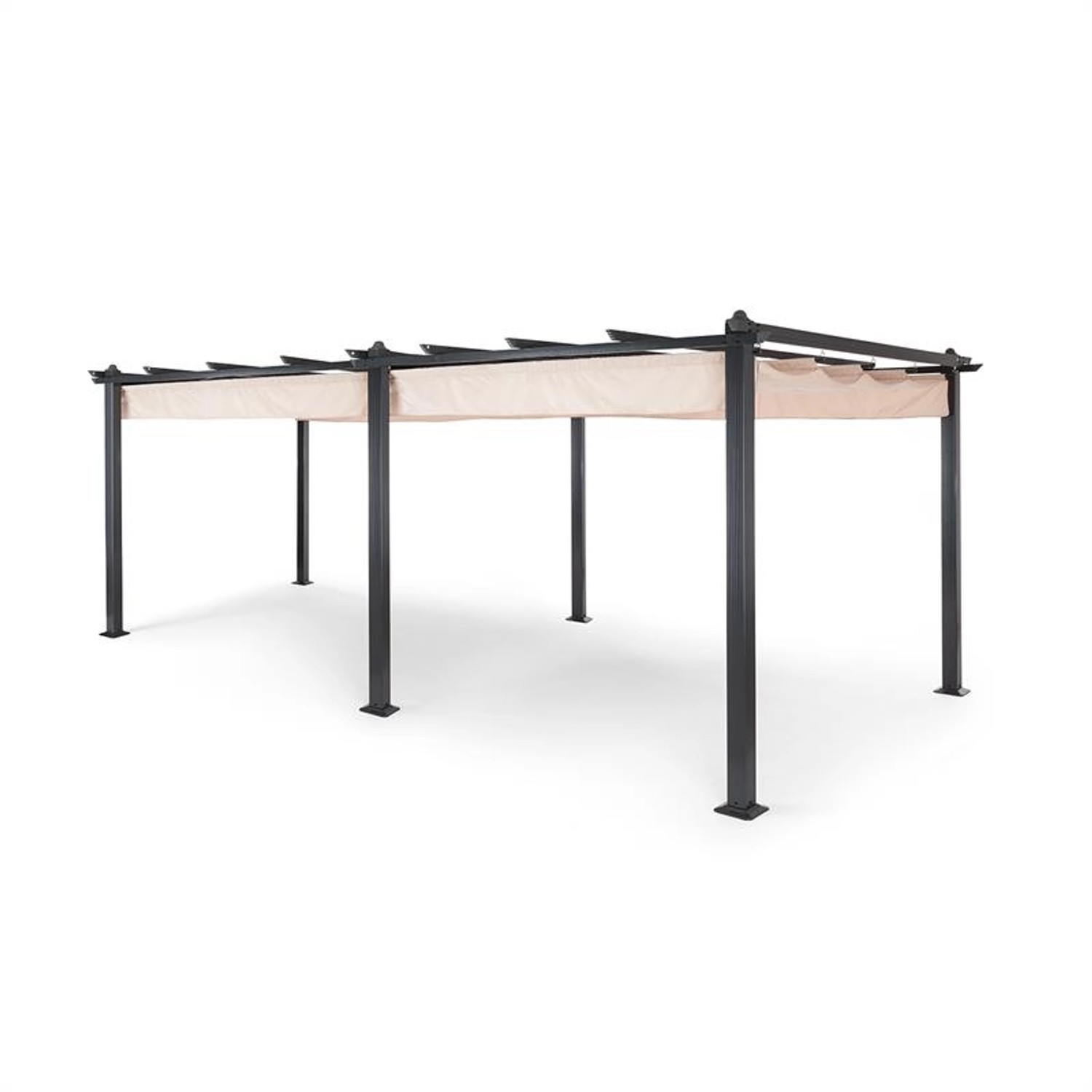 Blumfeldt Pantheon Pergola Vordach Gartenpavillon 3x6 m Aluminium Sonnendac günstig online kaufen