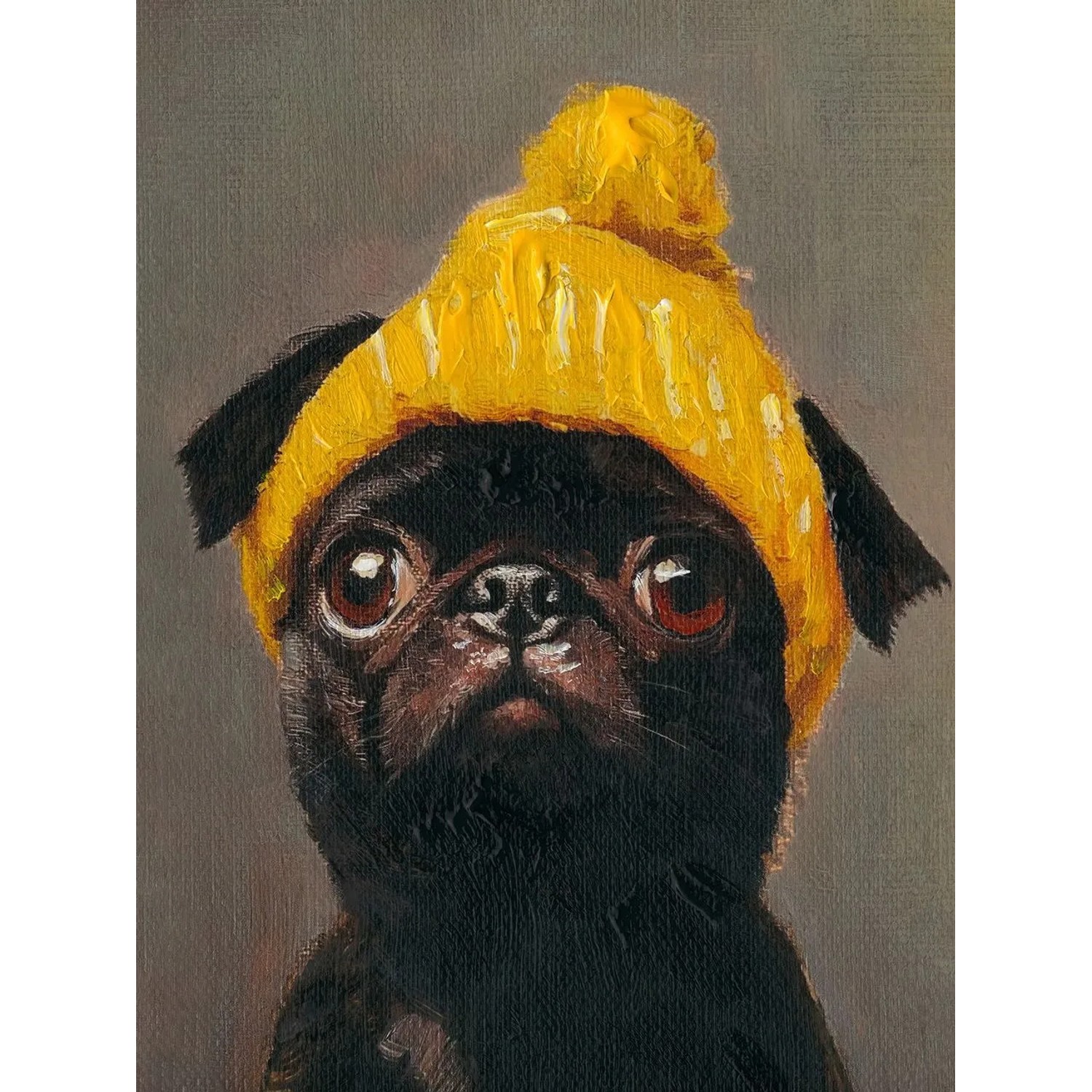 Art Universe Leinwandbild Yellow Cap 30 x 40 cm