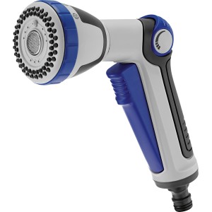 LUX 4-Wege Brause Comfort für Gartenbewässerung mit verschiedenen Strahlarten.