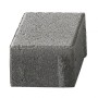 Quadratischer, grauer Beton Pflasterstein, 10x10x6 cm, für Wege und Einfahrten.