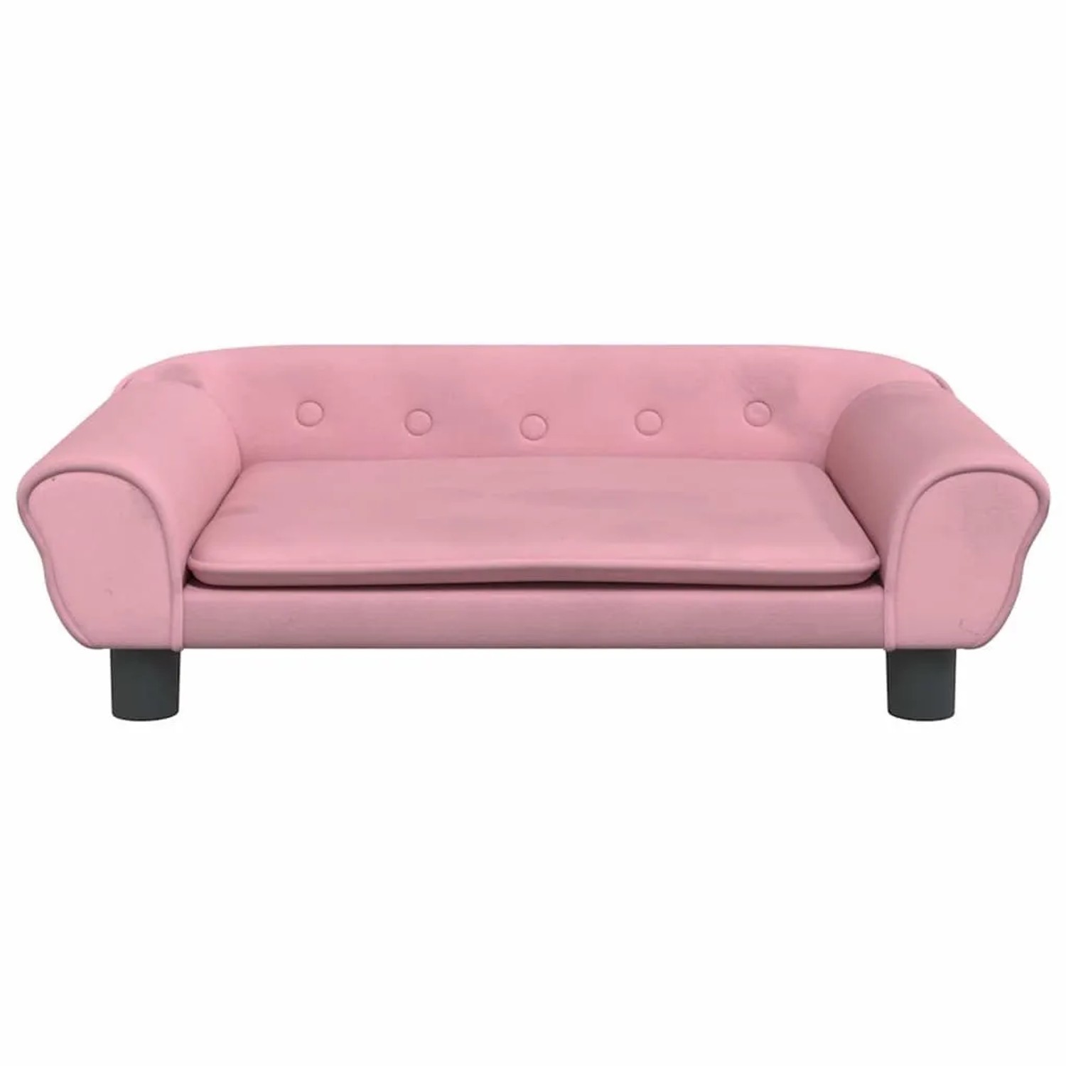 vidaXL Hundebett Rosa 70x48x22 cm Samt 172015_3