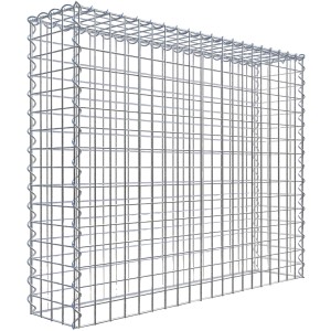 Gabiona Gabione-Anbaukorb Typ 3, 80x100x20cm, Maschenweite 5x5cm, Drahtgitter galvanbeschichtet.