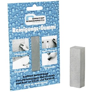 Sanitop Reinigungsgummi für Email und Keramik zur Fleckenentfernung und Reinigung.
