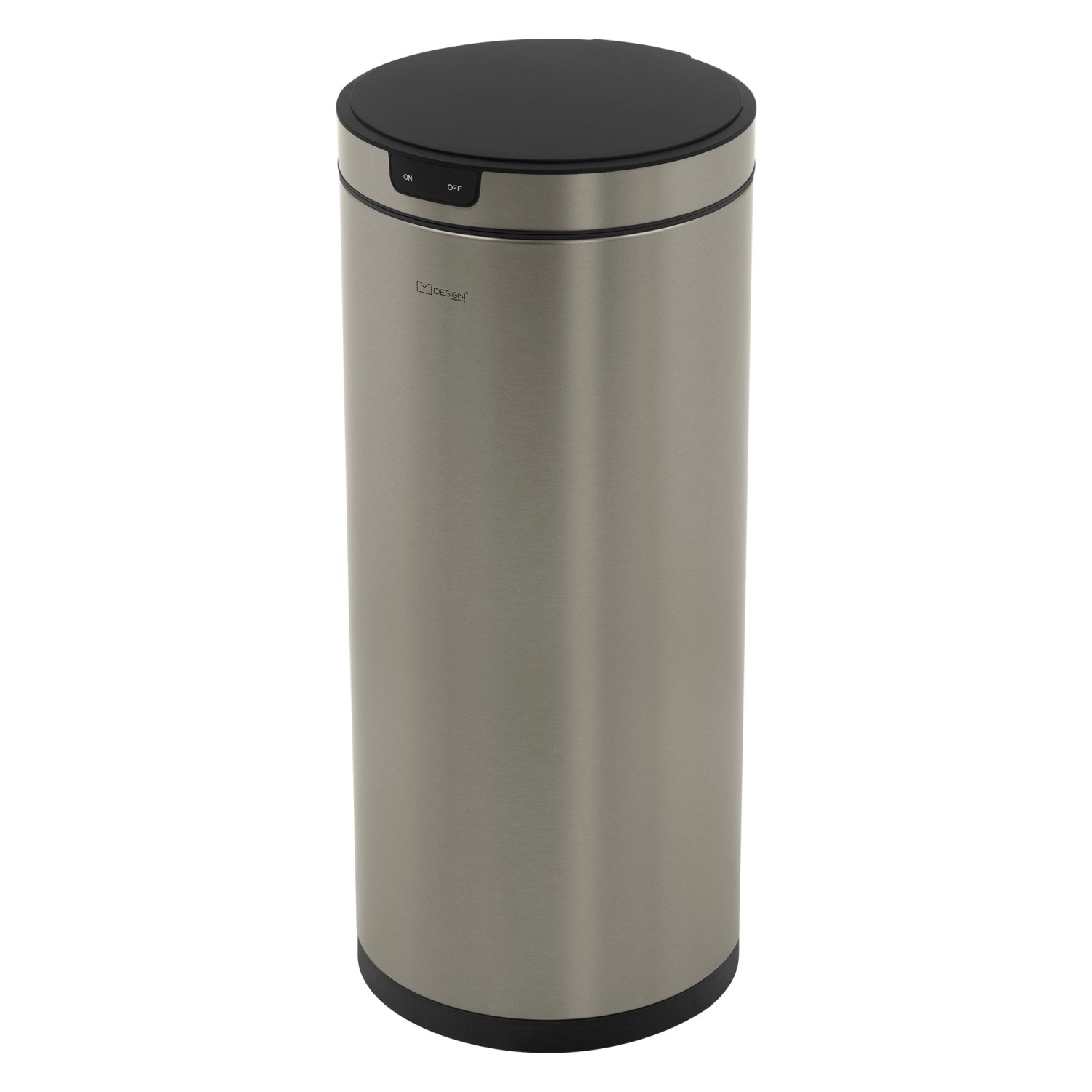 ML-Design Mülleimer mit Sensor 40L Rund Edelstahl Silber Automatisch günstig online kaufen