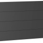 Biohort Wandpaneel Sichtschutz in Dunkelgrau-Metallic, 200x90 cm, für den Garten.