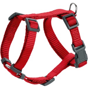 Rotes Hunter Hundegeschirr London Vario Rapid Gr. XXS/2 aus robustem, verstellbarem Polyestermaterial.