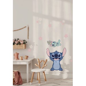 Komar Deko-Sticker Disney Lilo & Stitch, 17-teiliges Wandtattoo Set im Kinderzimmer.
