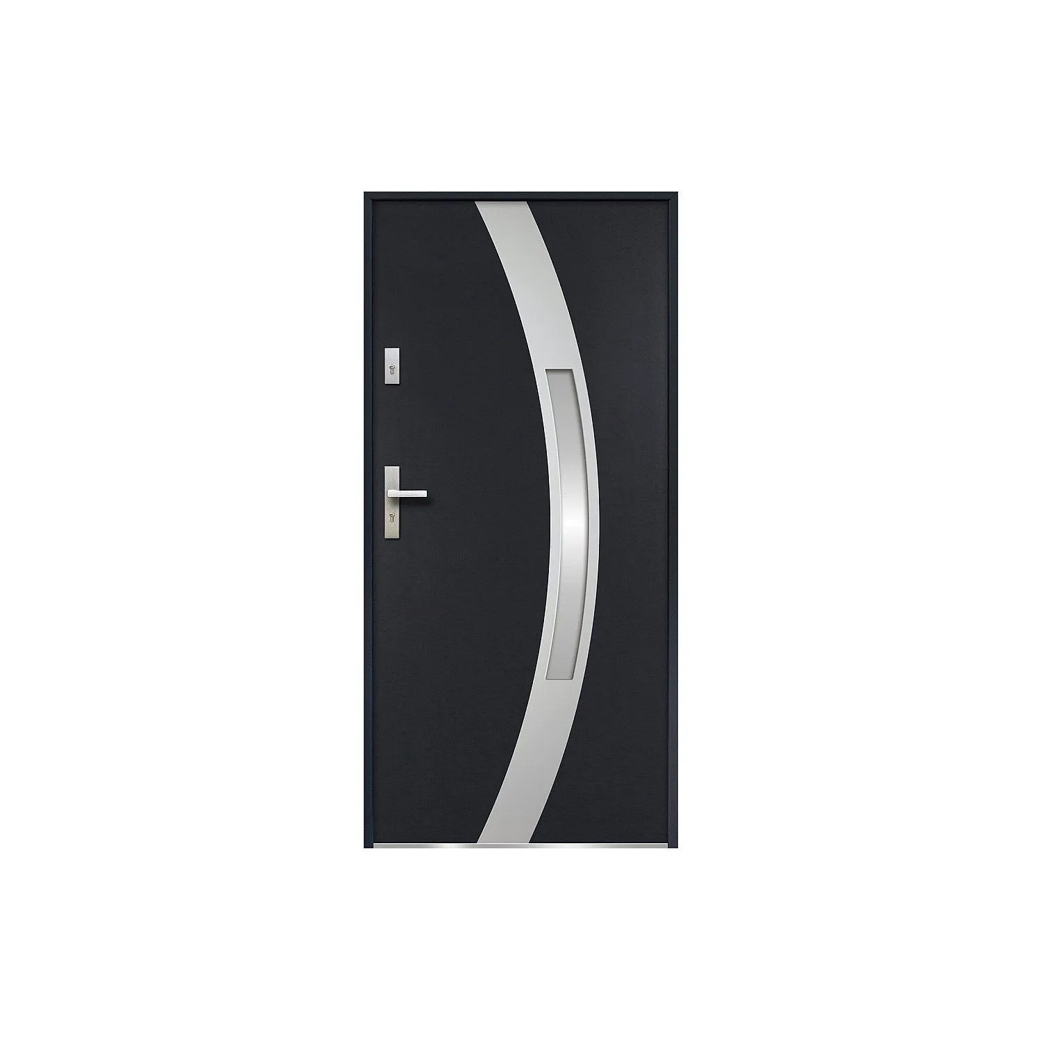 Vente-unique Haustür Trofa Anthrazitgrau 95 cm